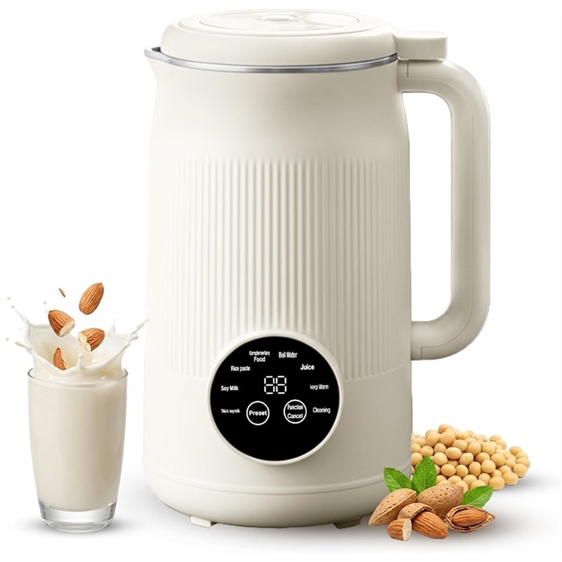 Soy Milk Maker - 【PASSIONE】ماكينة صنع حليب الصويا 40 أونصة،