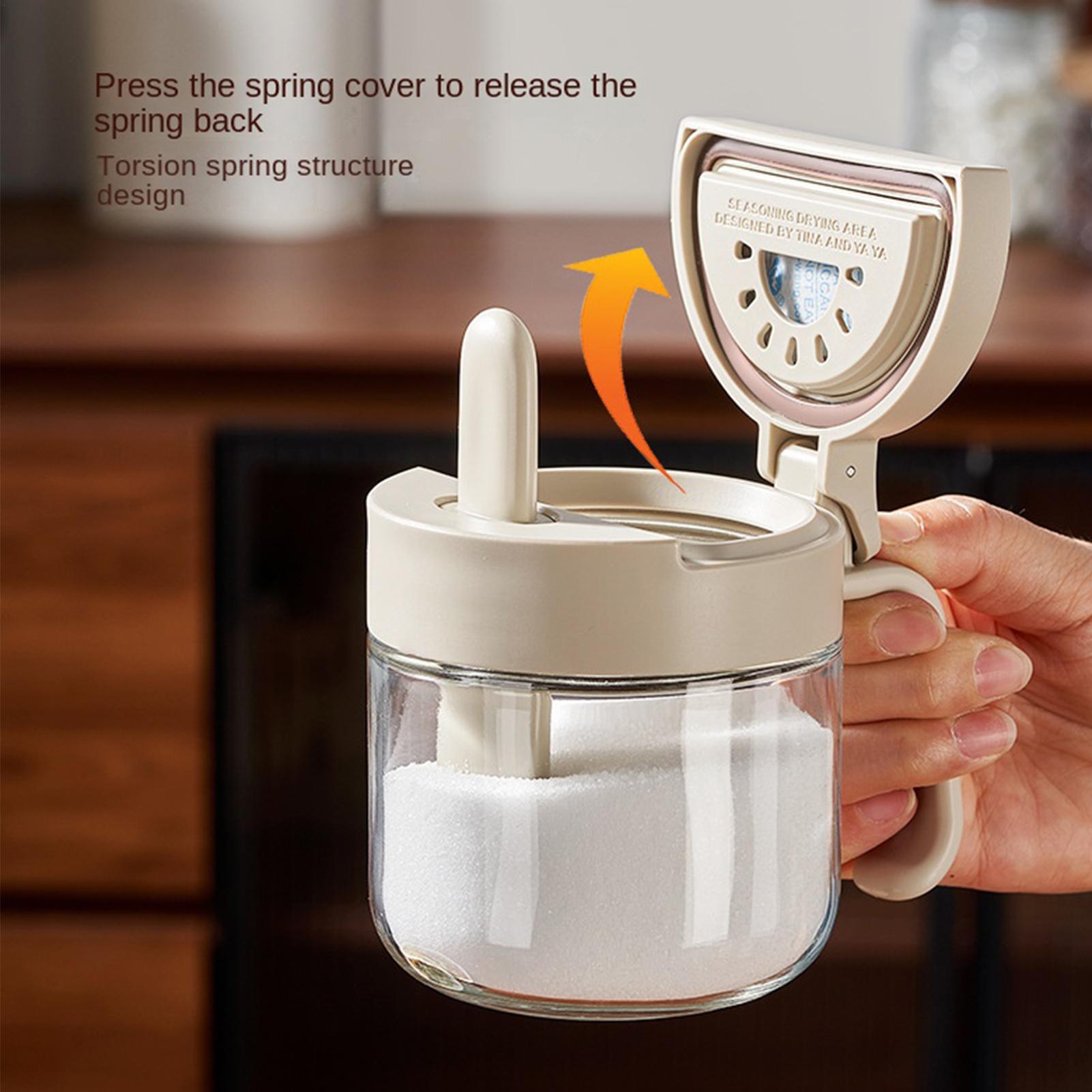 Kitchen Appliances Organizer - وعاء توابل مانع للتسرب لتخزين الملح