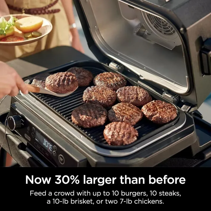 شواية وسموكر خارجي 4 في 1 من و - مراجعة Electric Smoker Bbq وسعره