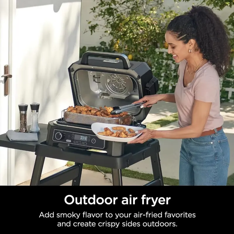 شواية وسموكر خارجي 4 في 1 من و - مراجعة Electric Smoker Bbq وسعره