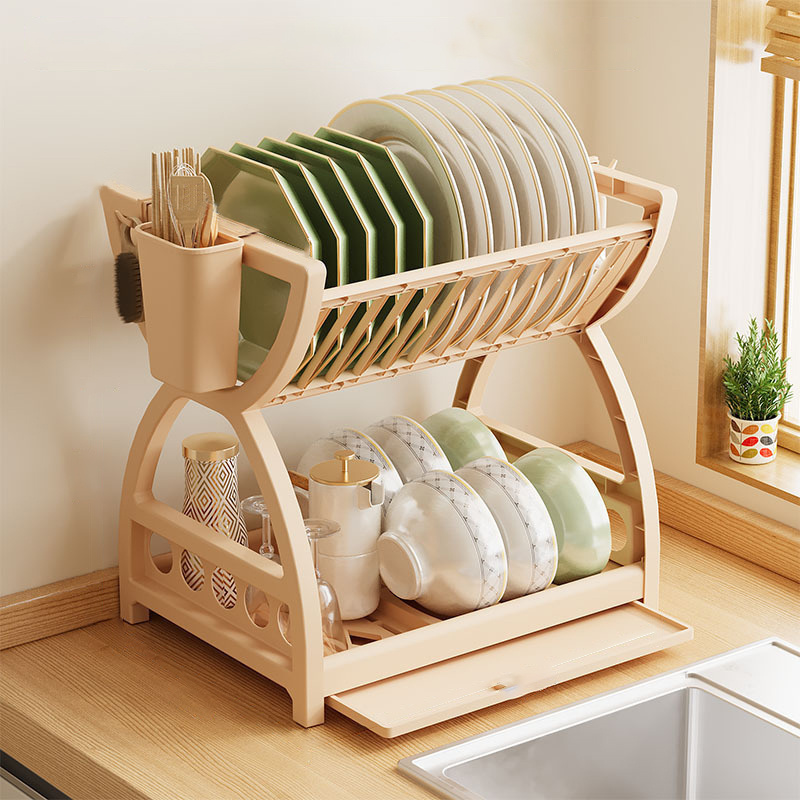 رف تجفيف أطباق موفر للمساحة بط - مراجعة Kitchen Appliances Storage وسعره