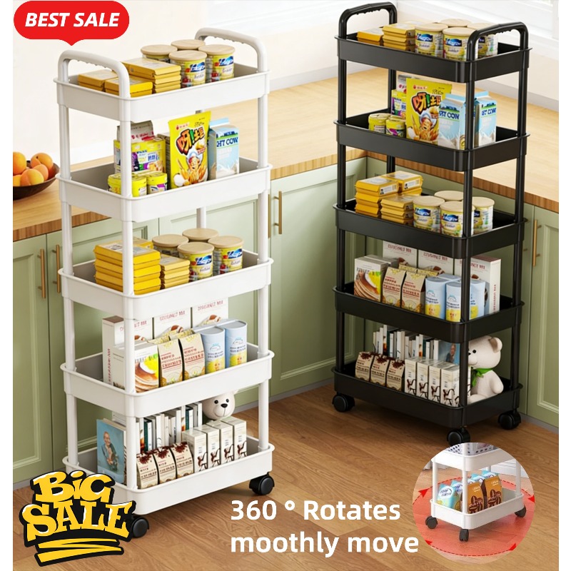 رف تخزين متنقل للمطبخ بخمس طبق - مراجعة Kitchen Appliances Storage وسعره