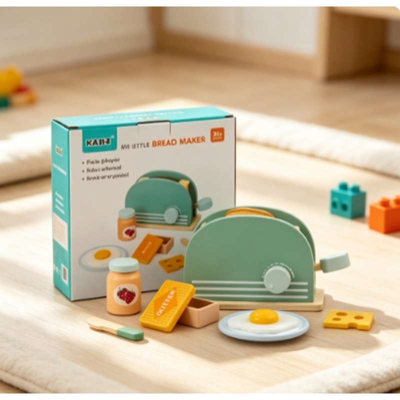 لعبة محمصة خبز خشبية للأطفال،  - مراجعة Kitchen Appliances Kids وسعره