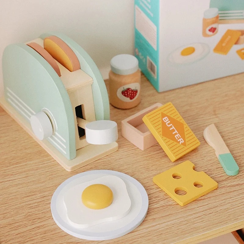 لعبة محمصة خبز خشبية للأطفال،  - مراجعة Kitchen Appliances Kids وسعره