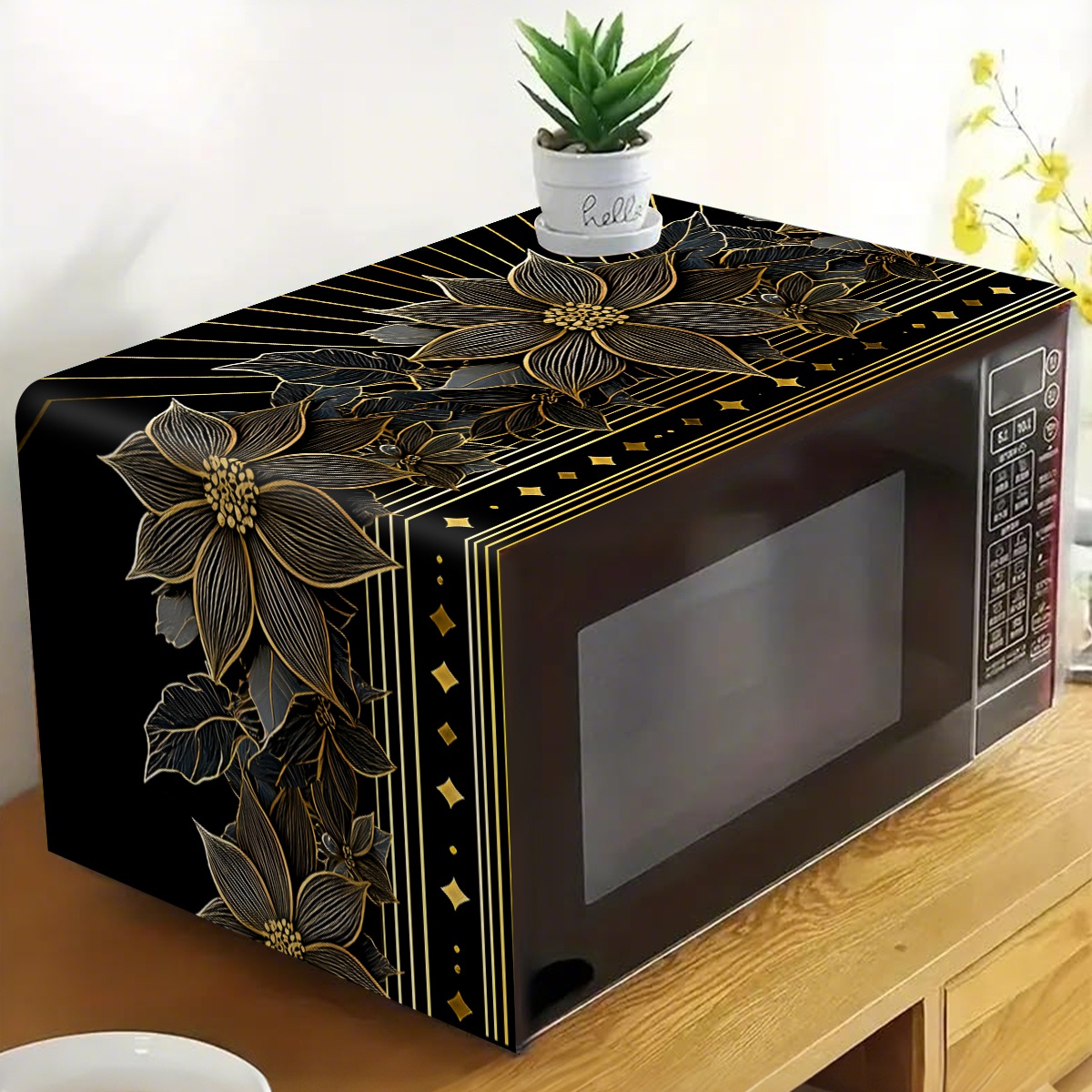 غطاء واقي فاخر للميكروويف بنقش - مراجعة Kitchen Appliances Luxury وسعره
