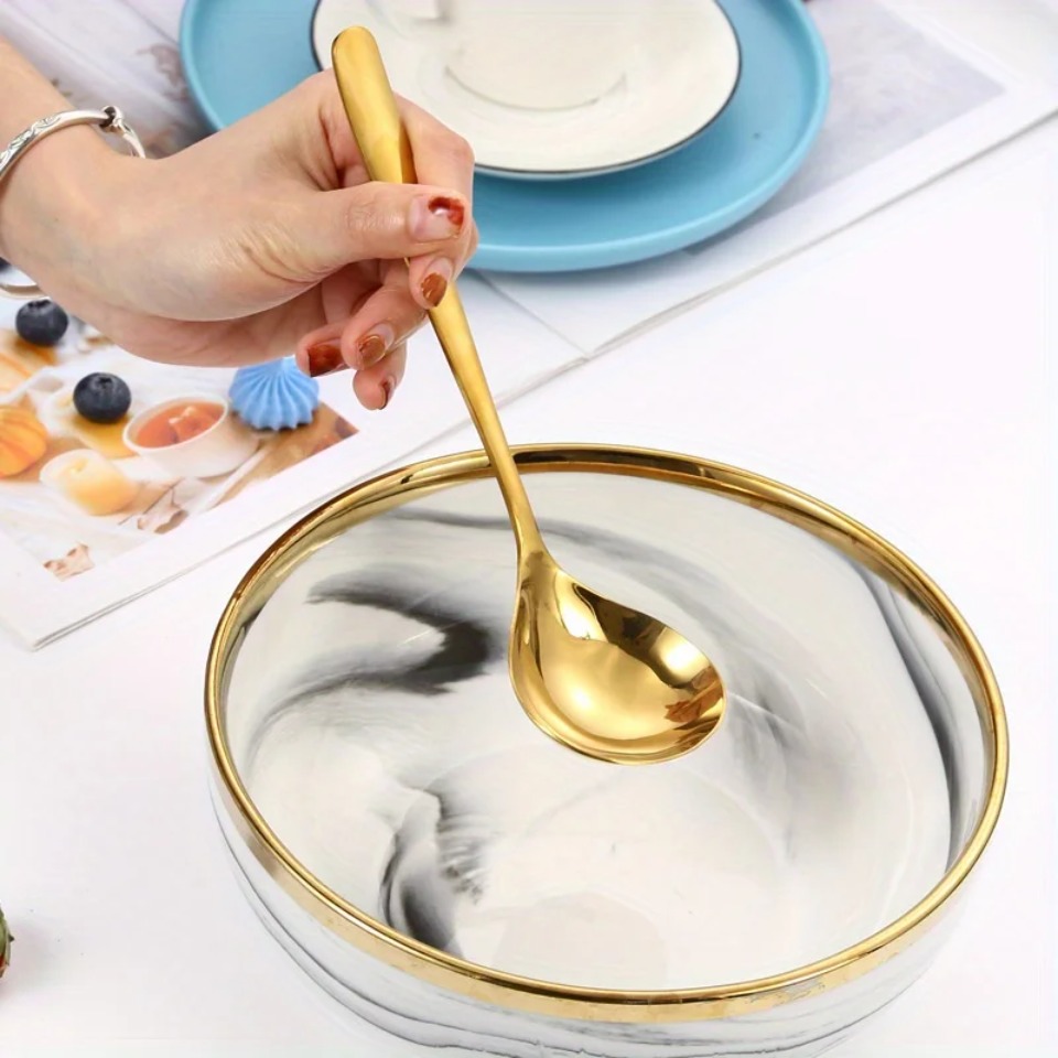 قطعتان من الملاعق الذهبية الكب - مراجعة Kitchen Appliances Large وسعره