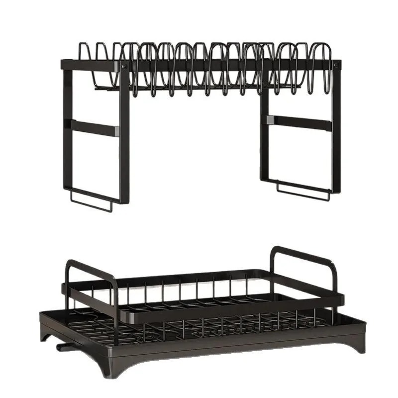 رف تجفيف أطباق مزدوج الطبقات ذ - مراجعة Kitchen Appliances Storage وسعره