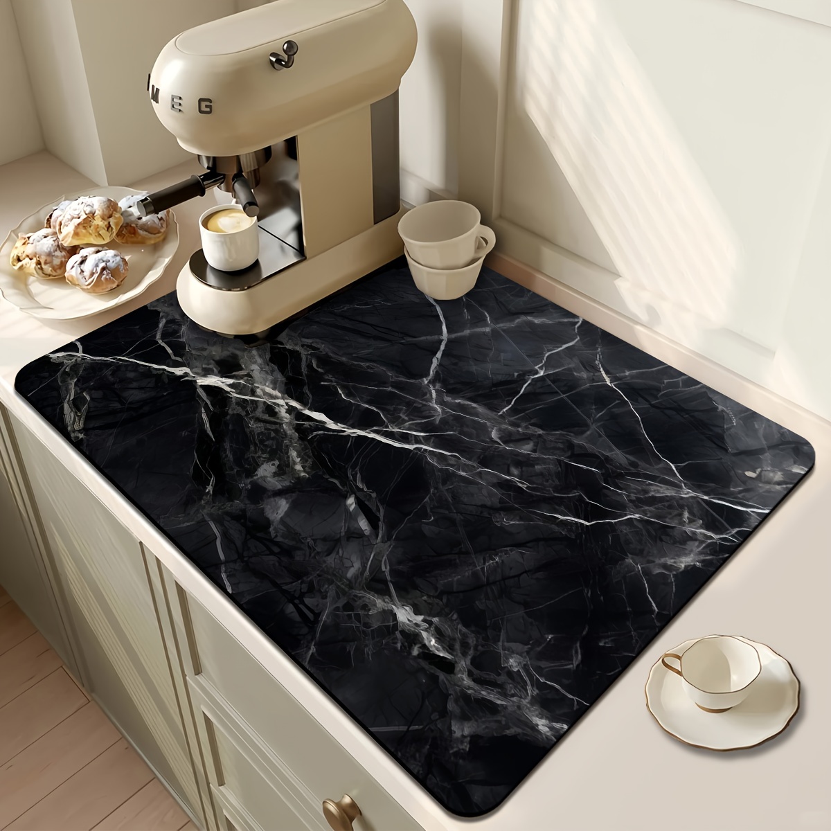 سجادة فاخرة بتصميم رخامي ماصة  - مراجعة Kitchen Appliances Luxury وسعره