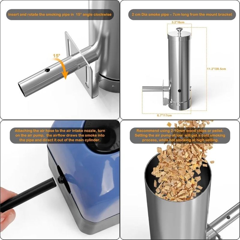 مدخن شواء كهربائي محمول مع غطا - مراجعة Electric Smoker Bbq وسعره