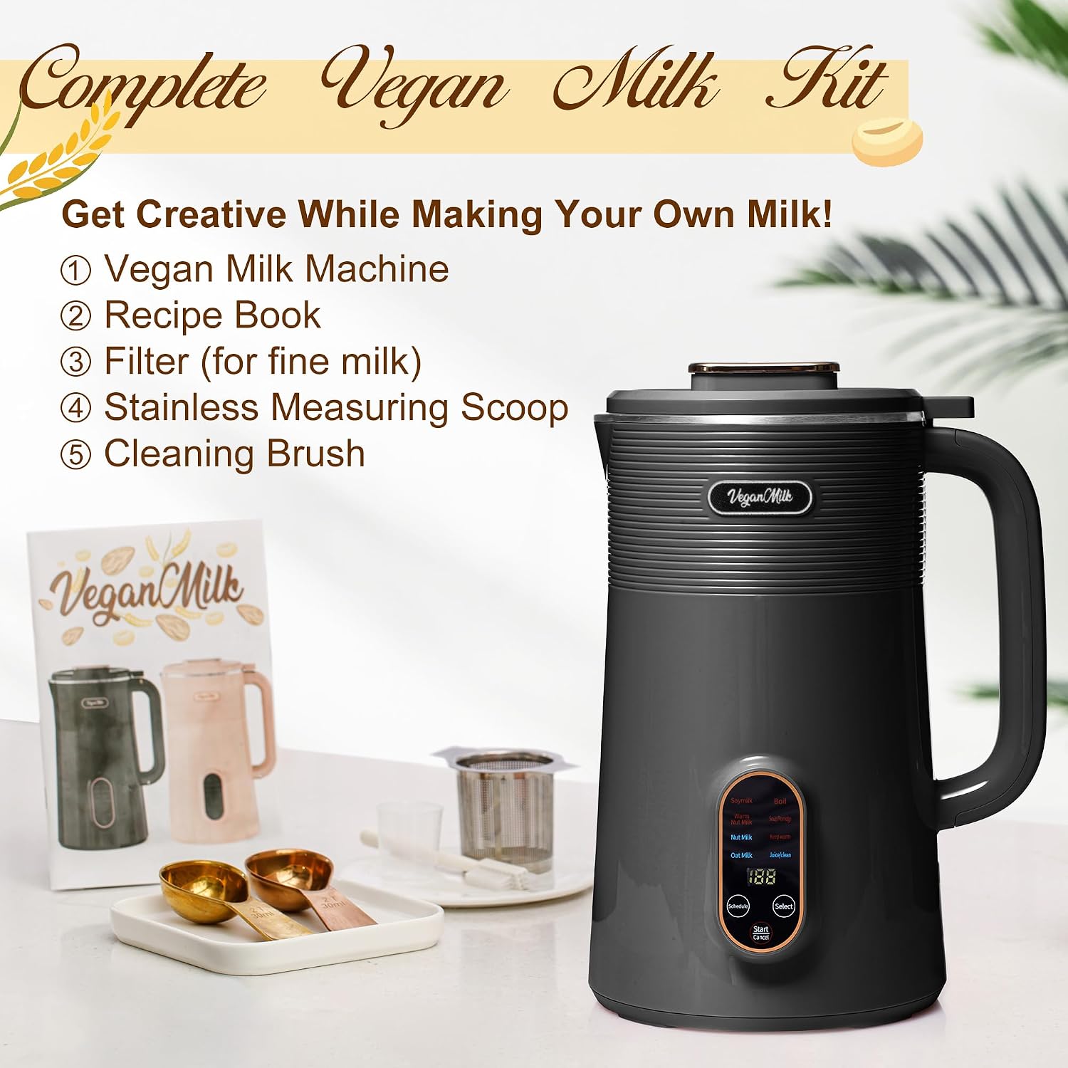 جهاز صنع حليب النباتات 8 في 1: - مراجعة Soy Milk Maker وسعره