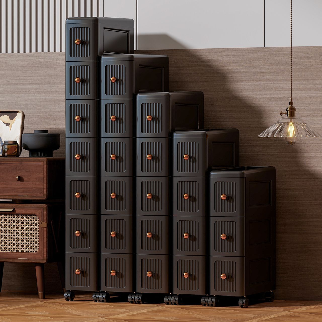 خزانة تخزين ضيقة بعرض 15 سم -  - مراجعة Kitchen Appliances Organizer وسعره
