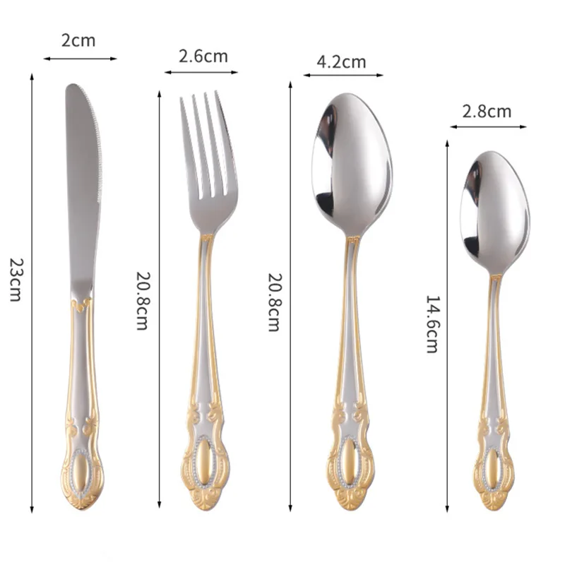 طقم أدوات مائدة ذهبي فاخر، مجم - مراجعة Kitchen Appliances Luxury وسعره