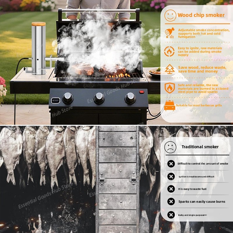 آلة تدخين كهربائية للشواء، وال - مراجعة Electric Smoker Bbq وسعره